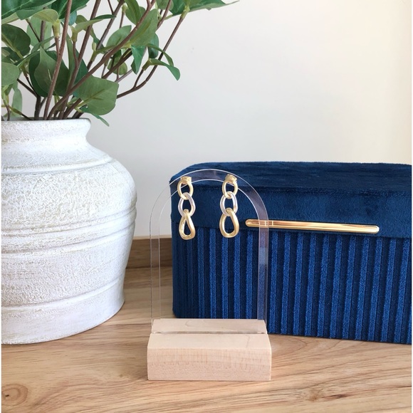 Lucky Brand Chain Link Earrings Gold and Silver - Picture 11 of 15